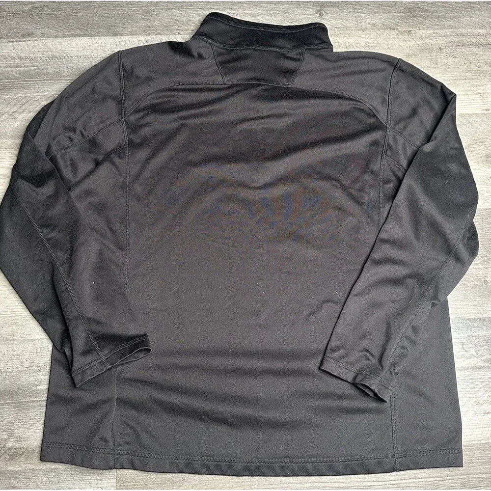 The North Face Mens Black Quarter Zip Pullover Fleece Jacket Size XL
